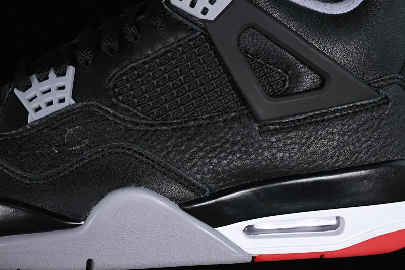 All categories Air Jordan Jordan series basketball shoes Air Jordan 4 foreign trade version Air Jordan 4 Retro "Bred Reimagined" AJ4 Joe 4 black red FV5029-006